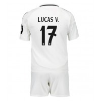 Real Madrid Lucas Vazquez #17 Replica Home Minikit 2024-25 Short Sleeve (+ pants)